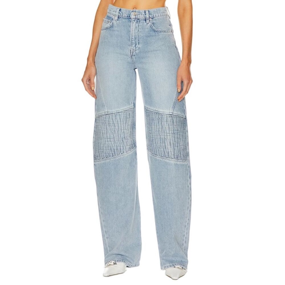 GRLFRND Mariah Wide Leg Racer Jean Coast Highway Size:25 NWOT